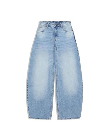 버쉬카 하이웨이스트 배럴 와이드 청바지 2901/335 LIGHT BLUE