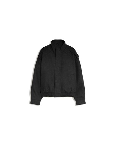 버쉬카 펠트 셔링 헴 재킷 2323/273 BLACK