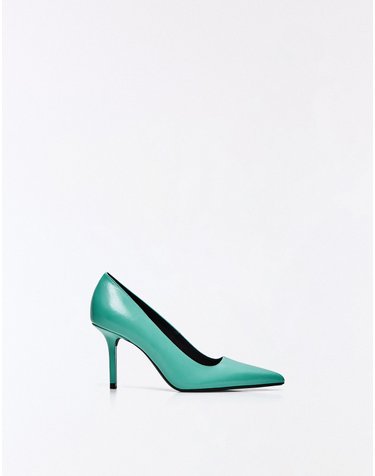 버쉬카 포인티 스틸레토 하이힐 펌프스 1342/864 TURQUOISE