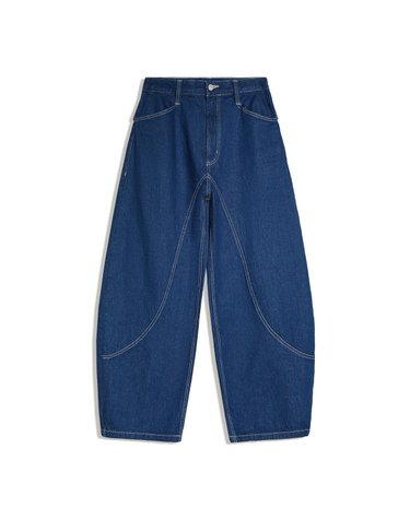 버쉬카 배기핏 스티치 데님 청바지 2799/231 NAVY