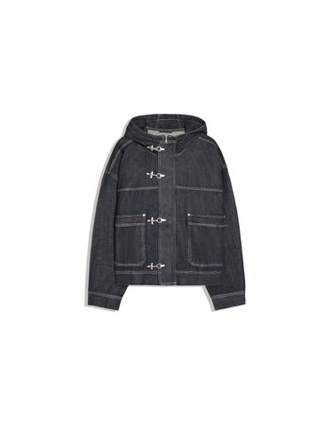 버쉬카 후드 클라스프 데님 자켓 2810/352 NAVY