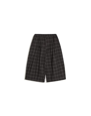 버쉬카 트윌 체크 버뮤다 팬츠 3930/710 GREY