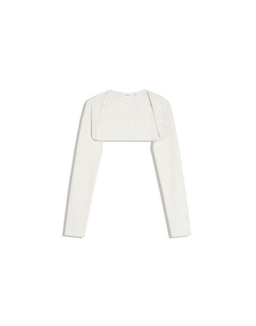 버쉬카 크롭 긴소매 볼레로 탑 3162/727 GREY