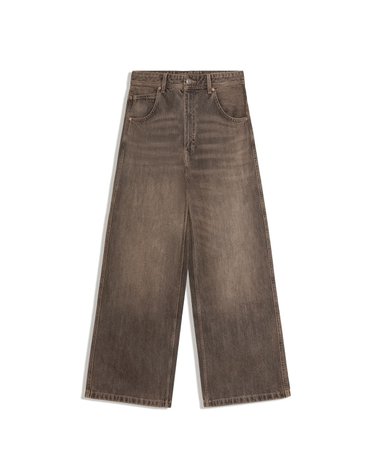 버쉬카 배기 스케이터 와이드 청바지 2582/236 BROWN