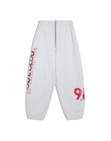버쉬카 그래픽 플러시 조거 팬츠 3219/732 GREY MARL