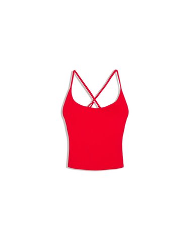 버쉬카 테크니컬 크롭 스포츠 탑 3237/143 RED