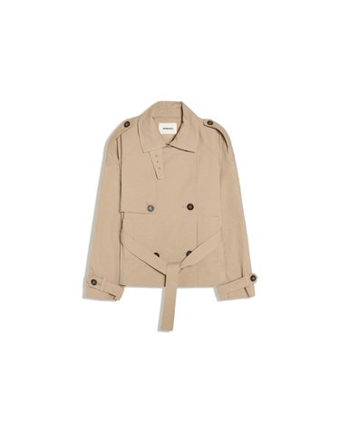 버쉬카 더블 버튼 벨트 트렌치 자켓 2393/768 CAMEL