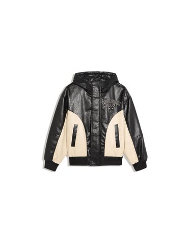 버쉬카 후드 컬러블록 바시티 자켓 2934/677 BLACK