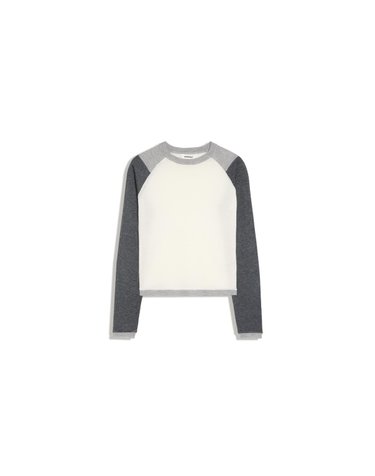 버쉬카 라운드넥 래글런 니트 스웨터 3355/376 GREY