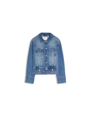 버쉬카 크롭 버튼 포켓 데님 자켓 3252/180 LIGHT BLUE