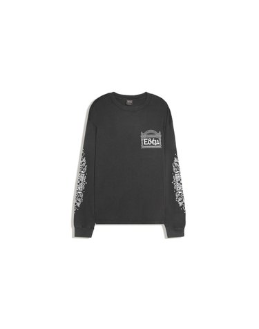 버쉬카 워시드 프린트 긴팔 티셔츠 2856/443 GREY