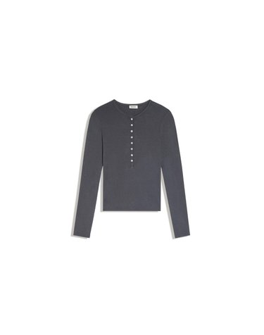 버쉬카 헨리넥 슬림핏 긴팔 티셔츠 3094/093 DARK GREY