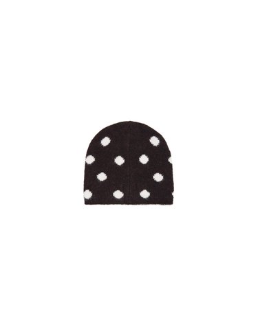 버쉬카 도트 패턴 니트 비니 3120/702 BROWN