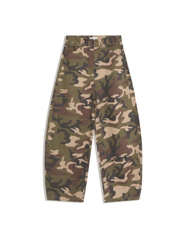 버쉬카 카모 프린트 배기 팬츠 4444/388 KHAKI
