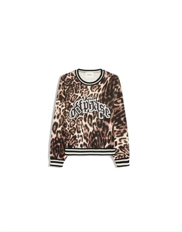 버쉬카 애니멀 프린트 니트 스웨터 3714/376 BROWN