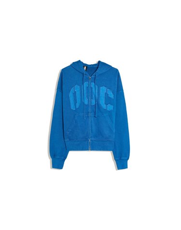 버쉬카 패치 후드 집업 스웨트셔츠 3843/498 BLUE