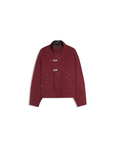 버쉬카 클라스프 레더 칼라 자켓 4035/273 RED