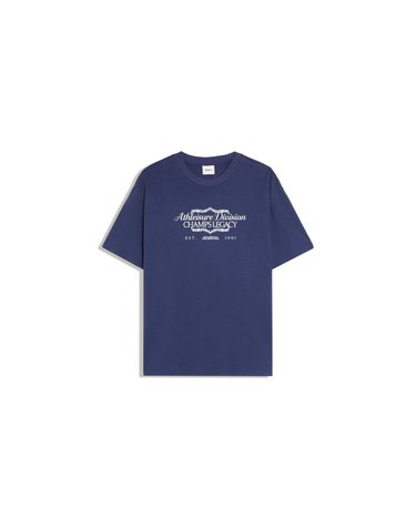 버쉬카 릴렉스핏 프린트 반팔 티셔츠 4304/218 NAVY