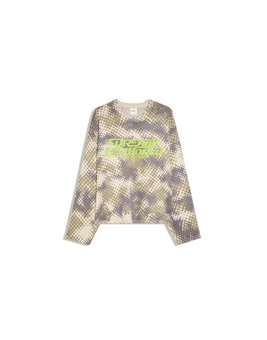 버쉬카 라운드넥 프린트 니트 스웨터 4151/376 KHAKI