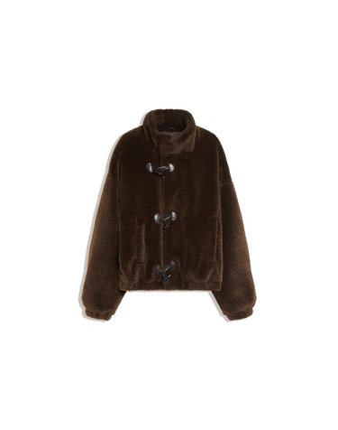버쉬카 시어링 토글 하이넥 자켓 3102/407 BROWN