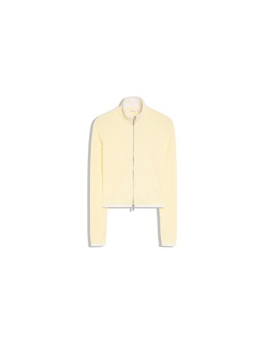 버쉬카 골지 집업 크롭 자켓 3796/254 YELLOW