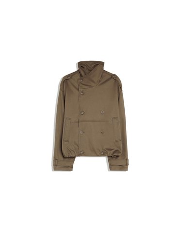 버쉬카 오버사이즈 하이넥 트렌치코트 4062/046 KHAKI
