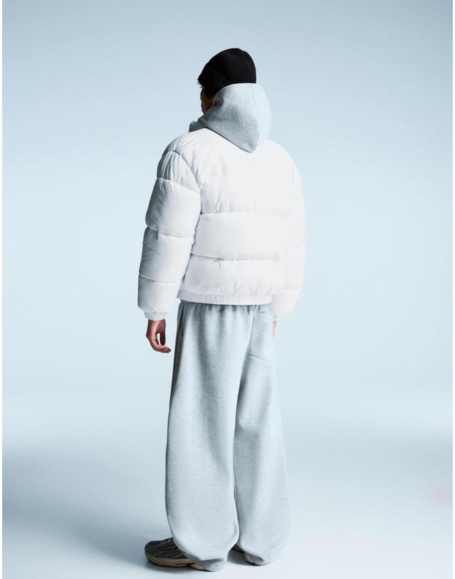 버쉬카 버쉬카 테크니컬 화이트 숏 패딩 재킷 6770/046 WHITE 착용컷