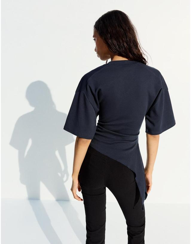 버쉬카 버쉬카 네이비 셔링 반팔 티셔츠 1429/360 NAVY 블랙 착용컷