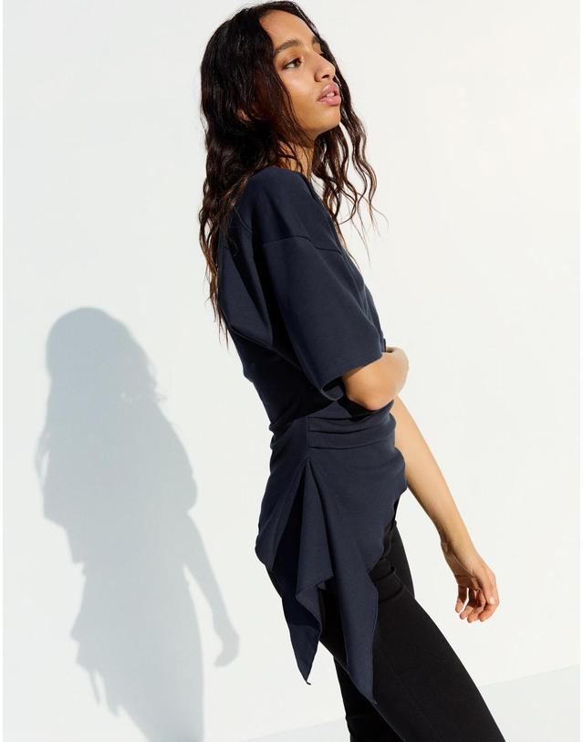 버쉬카 버쉬카 네이비 셔링 반팔 티셔츠 1429/360 NAVY 블랙 착용컷