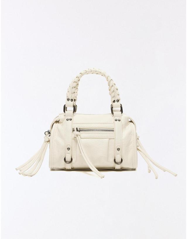 버쉬카 버쉬카 아이보리 미니 볼링백 8990/184 OFF WHITE 착용컷