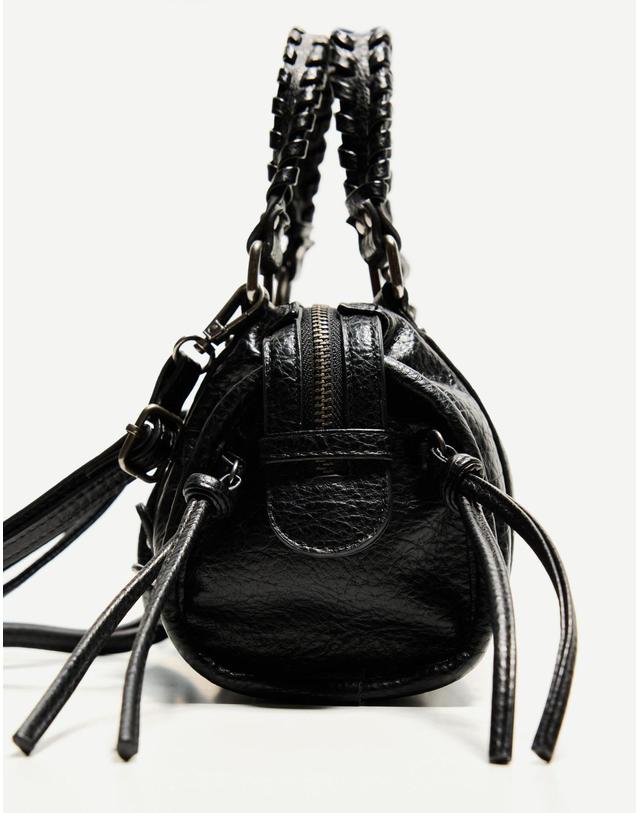 버쉬카 버쉬카 트렌디 레더 미니 볼링백 8990/184 BLACK 블랙 착용컷