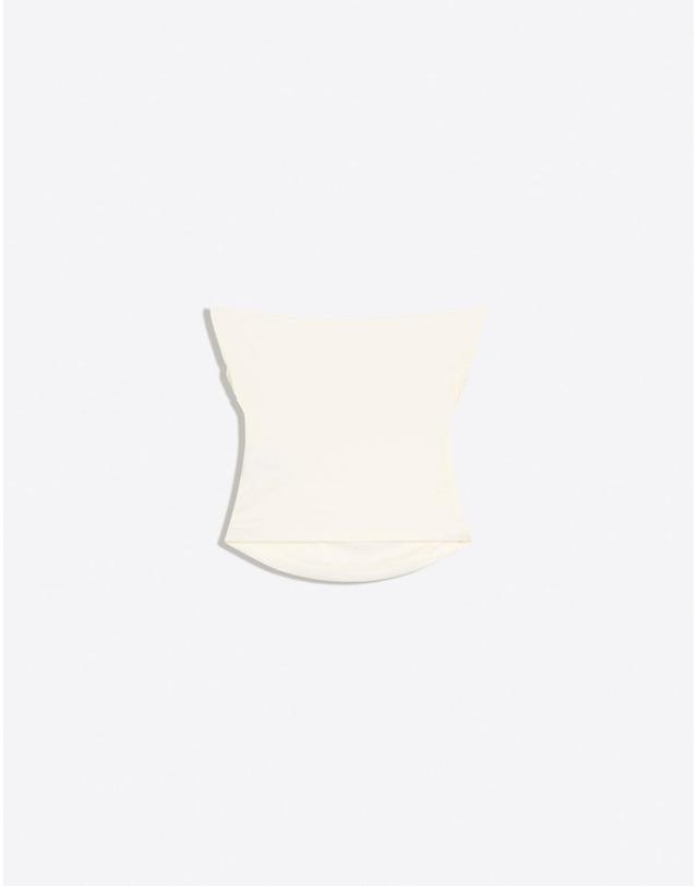 버쉬카 버쉬카 아이보리 셔링 튜브탑 1395/360 OFF WHITE 착용컷