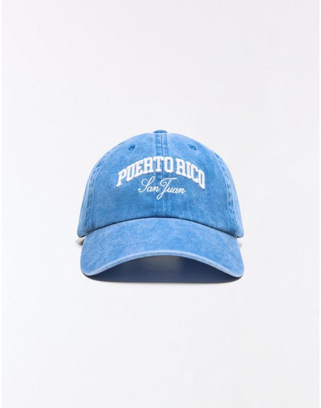 버쉬카 버쉬카 자수 로고 캡모자 0759/702 BLUE 블루 착용컷