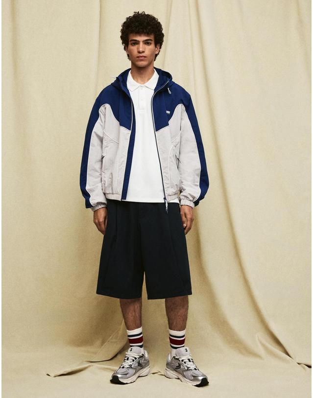 버쉬카 버쉬카 후드 윈드브레이커 자켓 2225/718 NAVY 네이비 착용컷