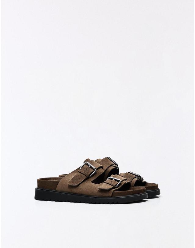 버쉬카 버쉬카 버클 스트랩 샌들 2701/864 BROWN 브라운 착용컷