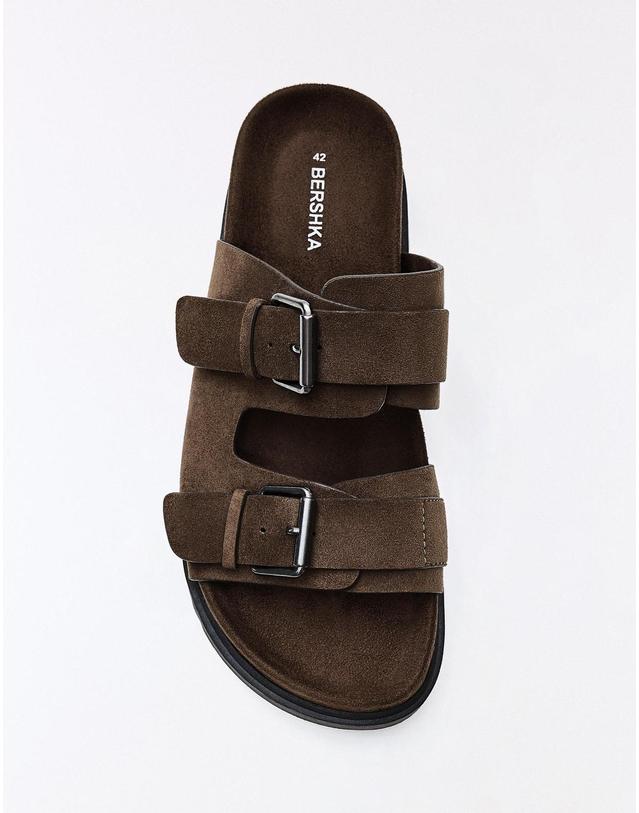 버쉬카 버쉬카 버클 스트랩 샌들 2701/864 BROWN 브라운 착용컷