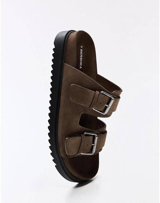 버쉬카 버쉬카 버클 스트랩 샌들 2701/864 BROWN 브라운 착용컷