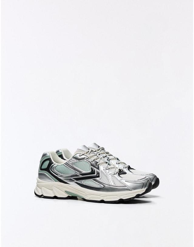 버쉬카 버쉬카 멀티피스 테크니컬 스니커즈 2300/864 WHITE 화이트 착용컷