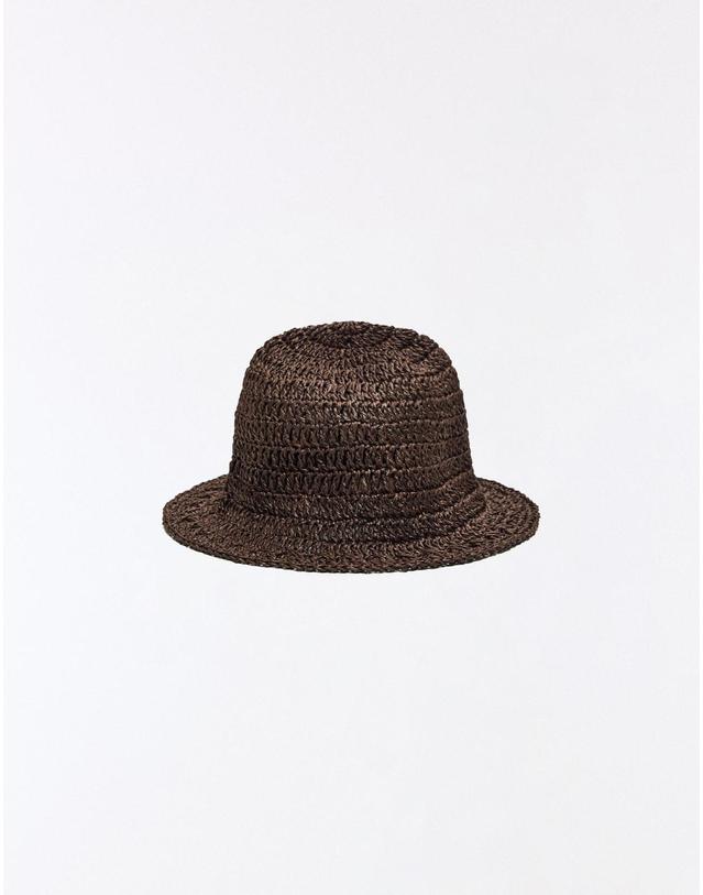 버쉬카 버쉬카 러스틱 크로셰 버킷햇 0758/702 BROWN 초콜릿 착용컷