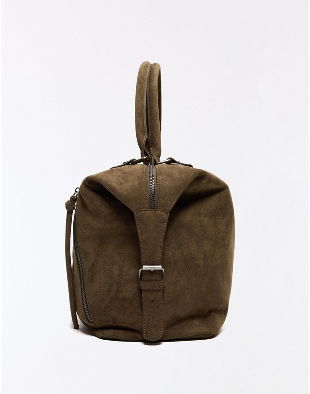 버쉬카 버쉬카 카키 지퍼 볼링백 2201/204 KHAKI 착용컷