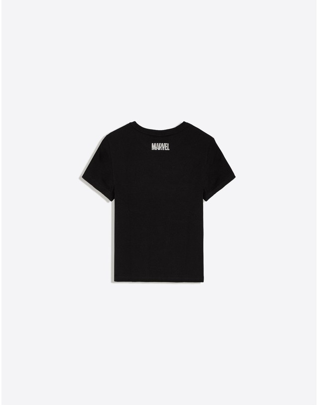 버쉬카 버쉬카 스파이더맨 그래픽 반팔 티셔츠 2973/256 BLACK 블랙 착용컷