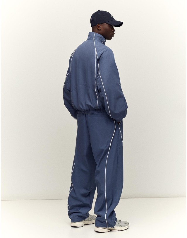 버쉬카 버쉬카 테크니컬 배기 팬츠 2341/053 BLUE 블루 착용컷