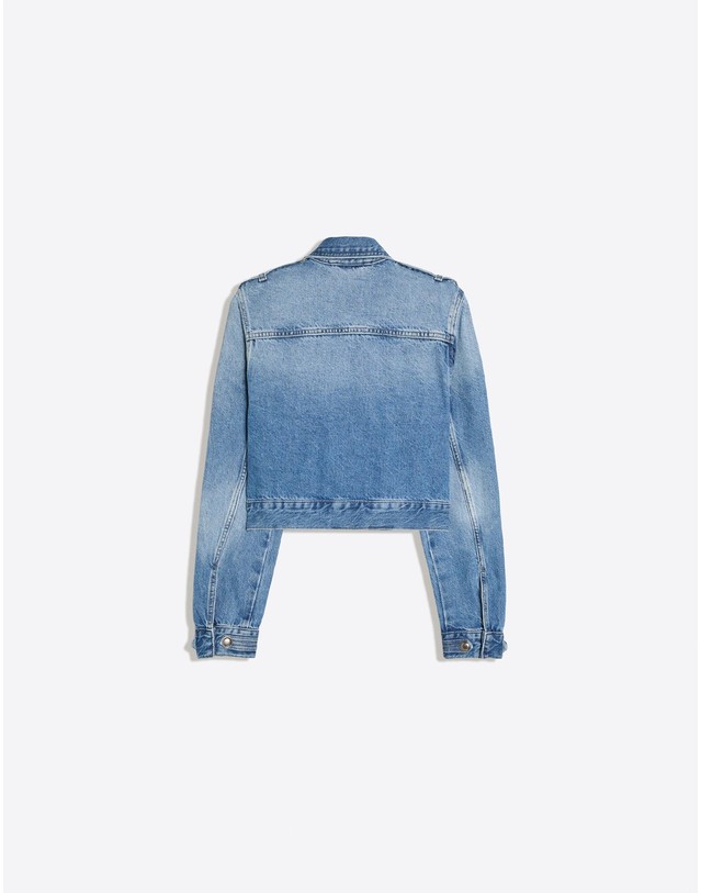 버쉬카 버쉬카 크롭 데님 자켓 2797/290 LIGHT BLUE 블루 착용컷