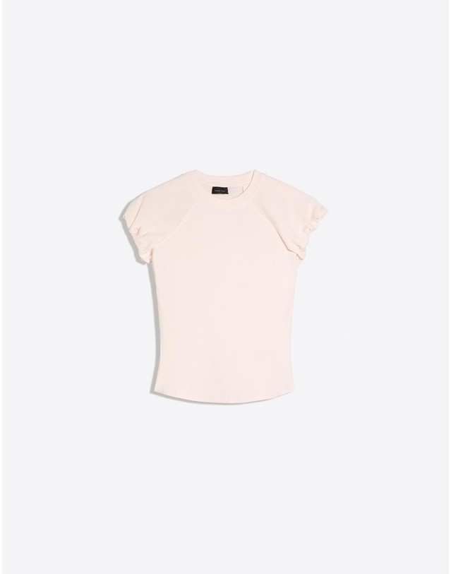 버쉬카 버쉬카 래글런 벌룬 슬리브 반팔 티셔츠 3378/187 PINK 핑크 착용컷