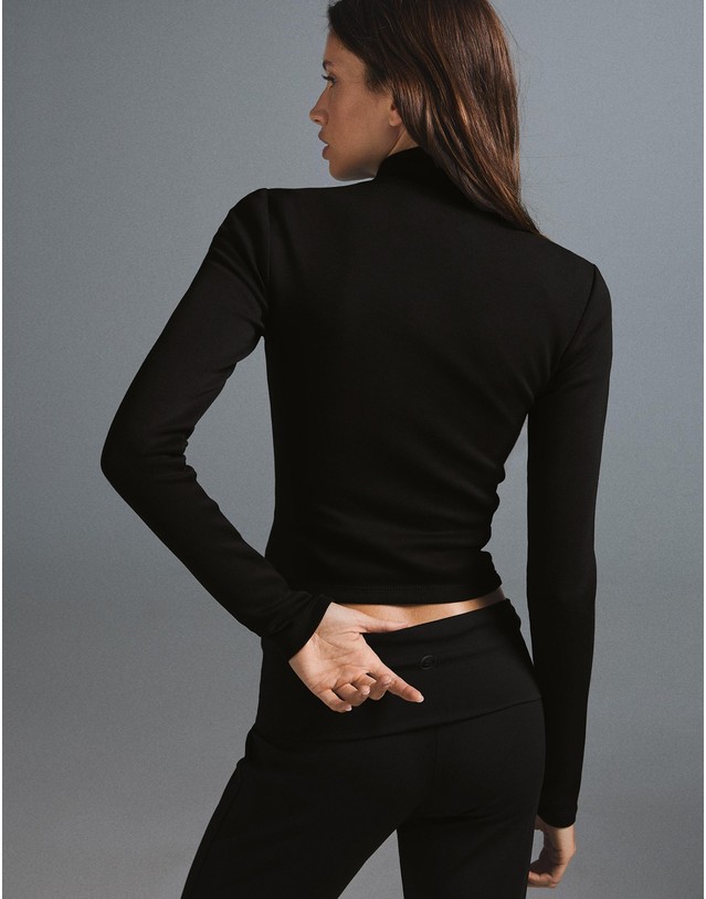 버쉬카 버쉬카 베이직 골지 집업 자켓 2673/741 BLACK 블랙 착용컷