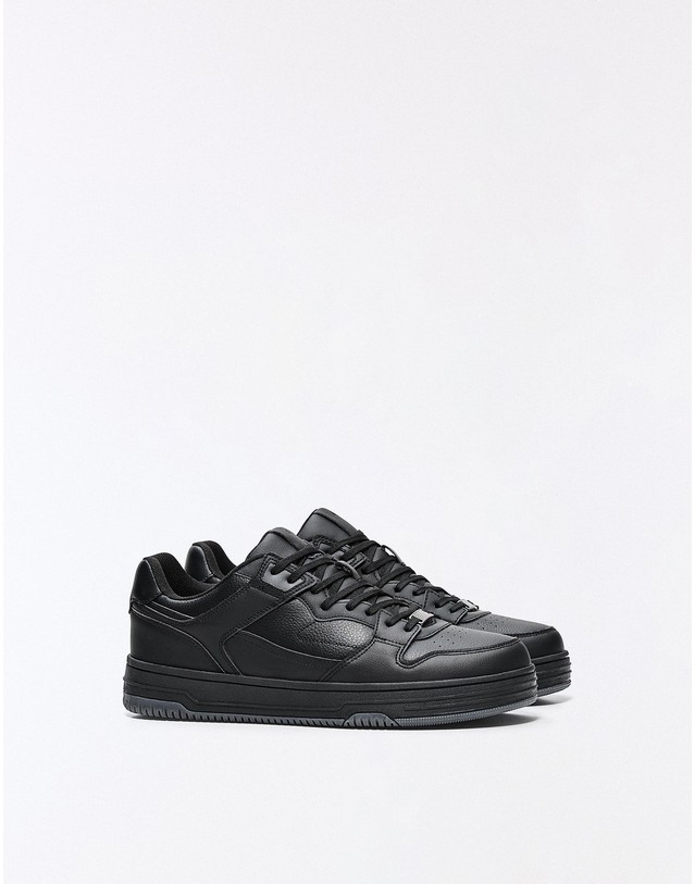 버쉬카 버쉬카 청키 로우탑 트레이닝 스니커즈 2408/864 BLACK 블랙 착용컷