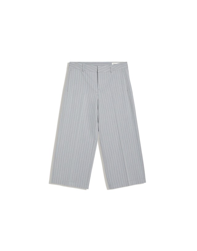버쉬카 버쉬카 스트레이트 스트라이프 크롭 팬츠 2961/232 GREY 그레이 착용컷