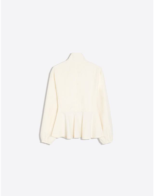 버쉬카 버쉬카 지퍼 페플럼 자켓 3297/759 CREAM 아이보리 착용컷
