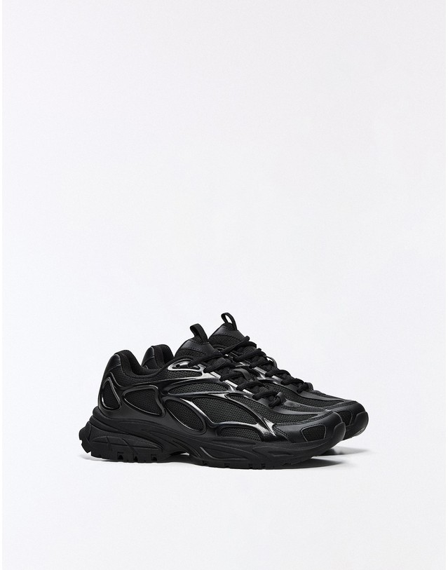 버쉬카 버쉬카 청키 콤비 트레이닝화 2318/864 BLACK 블랙 착용컷