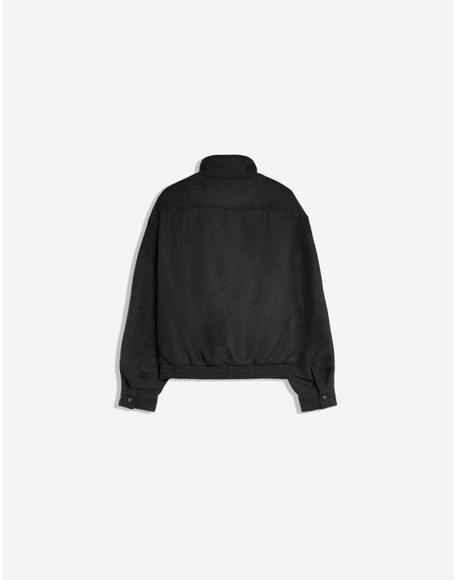 버쉬카 버쉬카 펠트 셔링 헴 재킷 2323/273 BLACK 그레이 착용컷